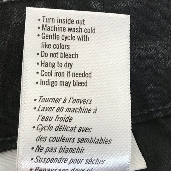 PAIGE Margot Ankle Skinny Jeans Size 28 Sweetheart Waistband Total Eclipse Black - Picture 15 of 16